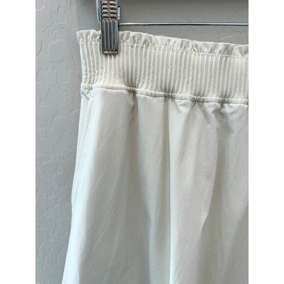 LULULEMON | Stretch Woven Ruffle-Waist Midi Skirt White Ivory NWT | Small - Picture 3 of 7
